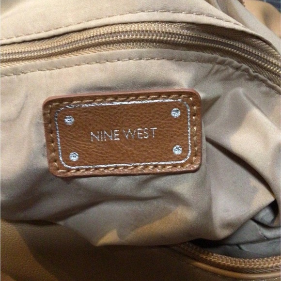 Nine West Zipper Closure Shoulder Bag - Camel - Picture 9 of 12